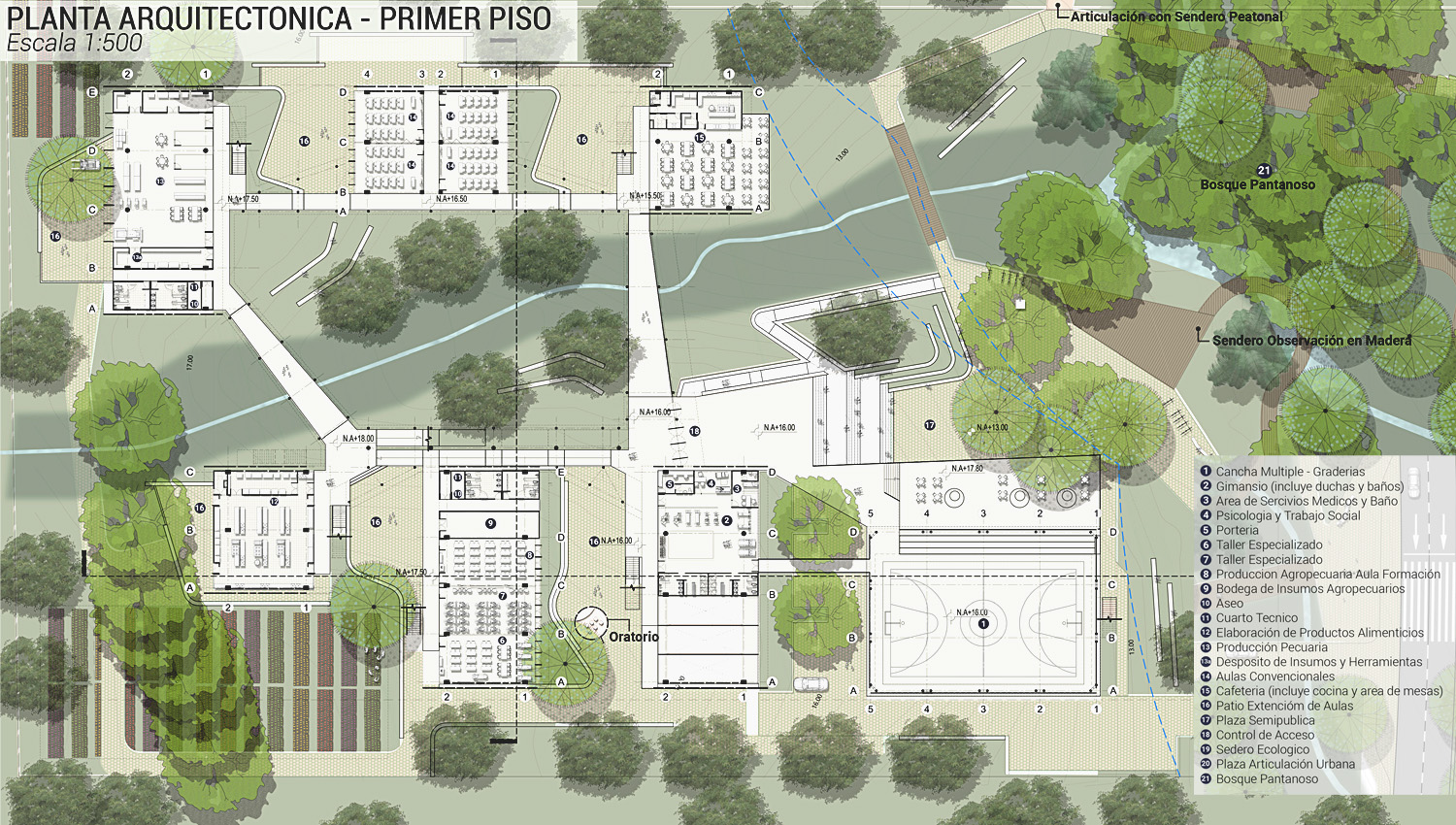 planta arquitectonica primer piso