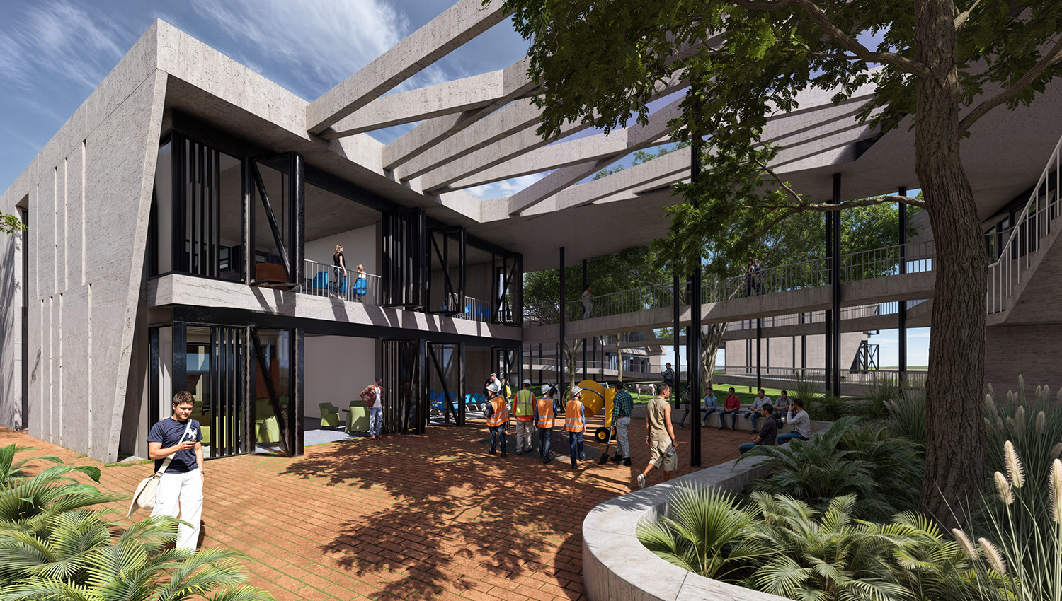 render-patio conexion ambiental