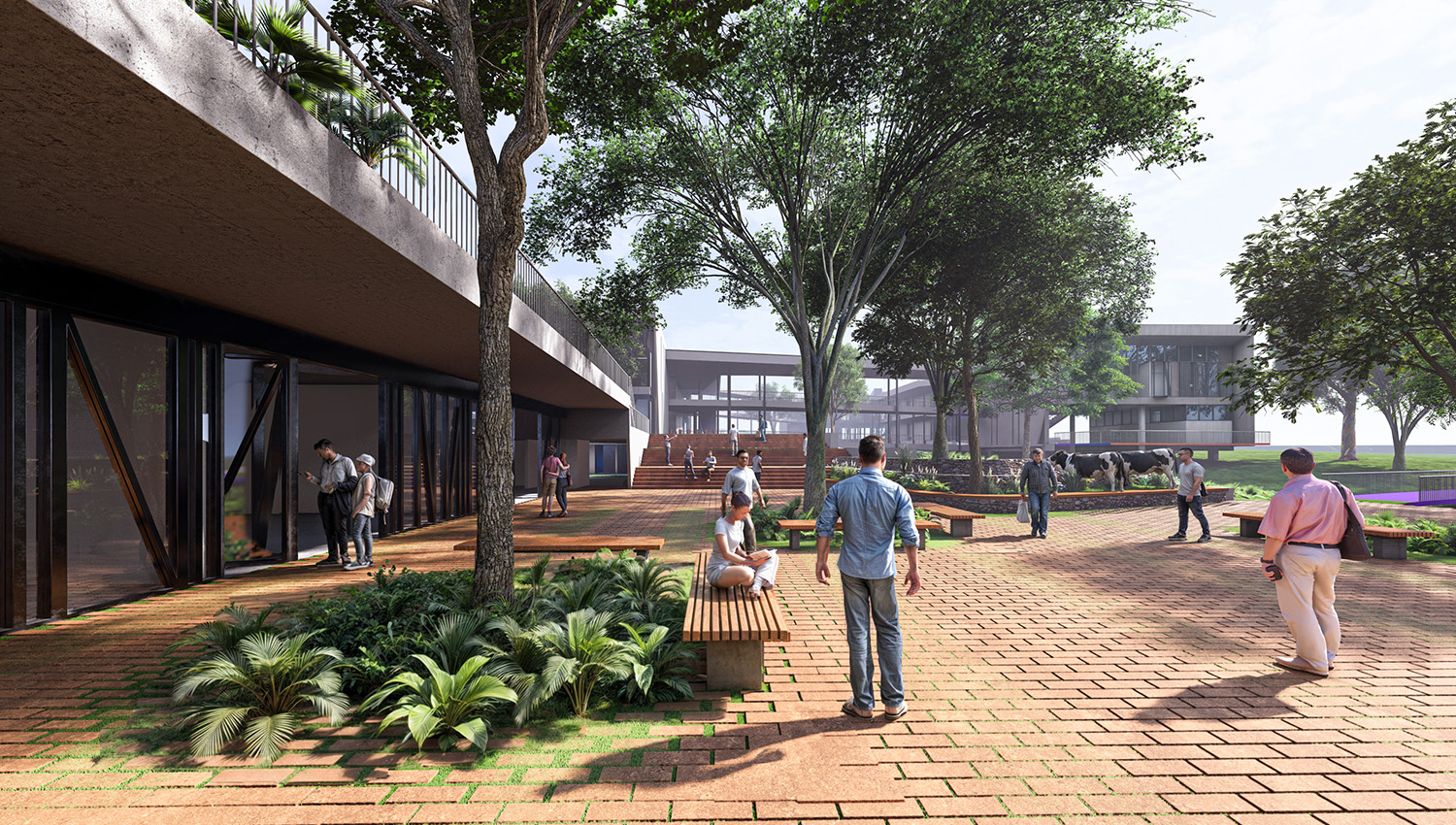 render-plaza publica espacio de integracion ciudadana