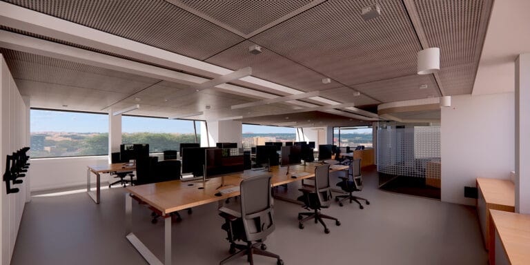 Fecha: 2023-2024Cliente:  Universidad Nacional de Colombia ( Procuraduría General de la Nación) Localización:  Tunja ( COLOMBIA )Área Área Tunja:  Edificio Camol 861.00M2  Estado: Entregado
