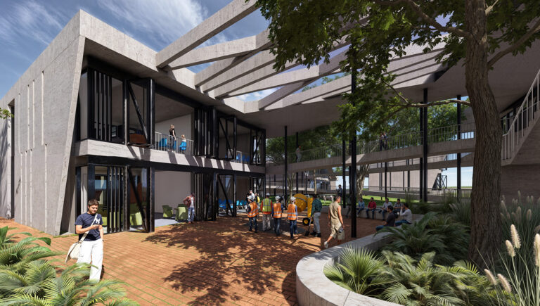 render-patio conexion ambiental